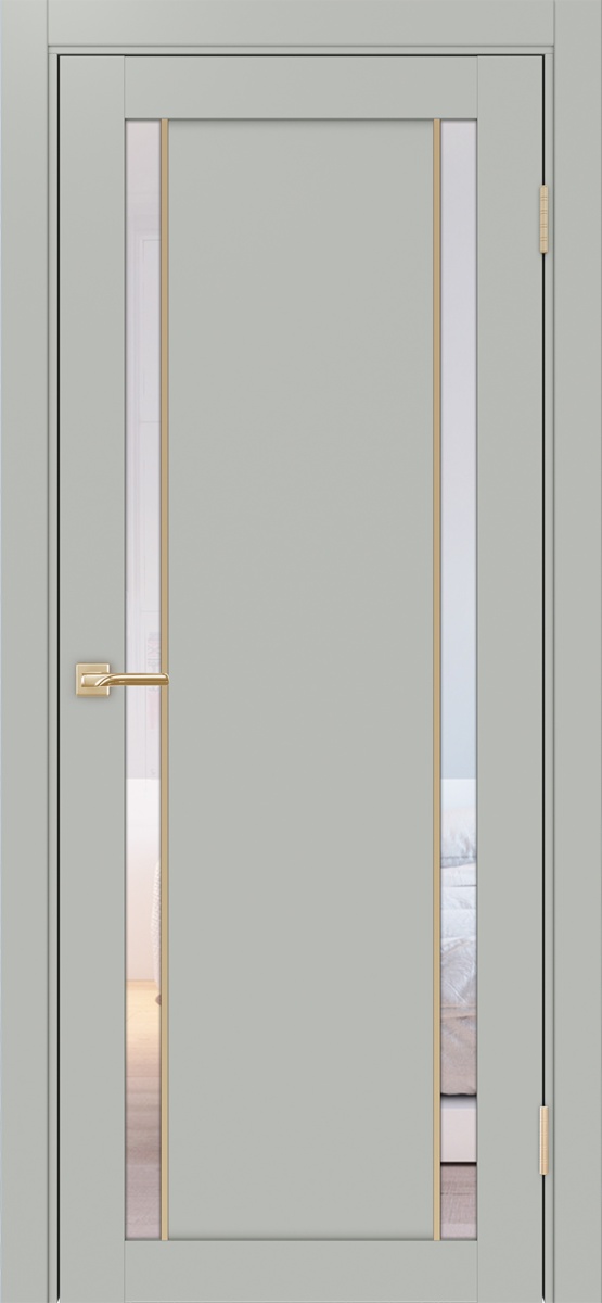 Межкомнатная дверь "Турин 522АПС.212 Молдинг Золото" от Optima porte — изображение 7