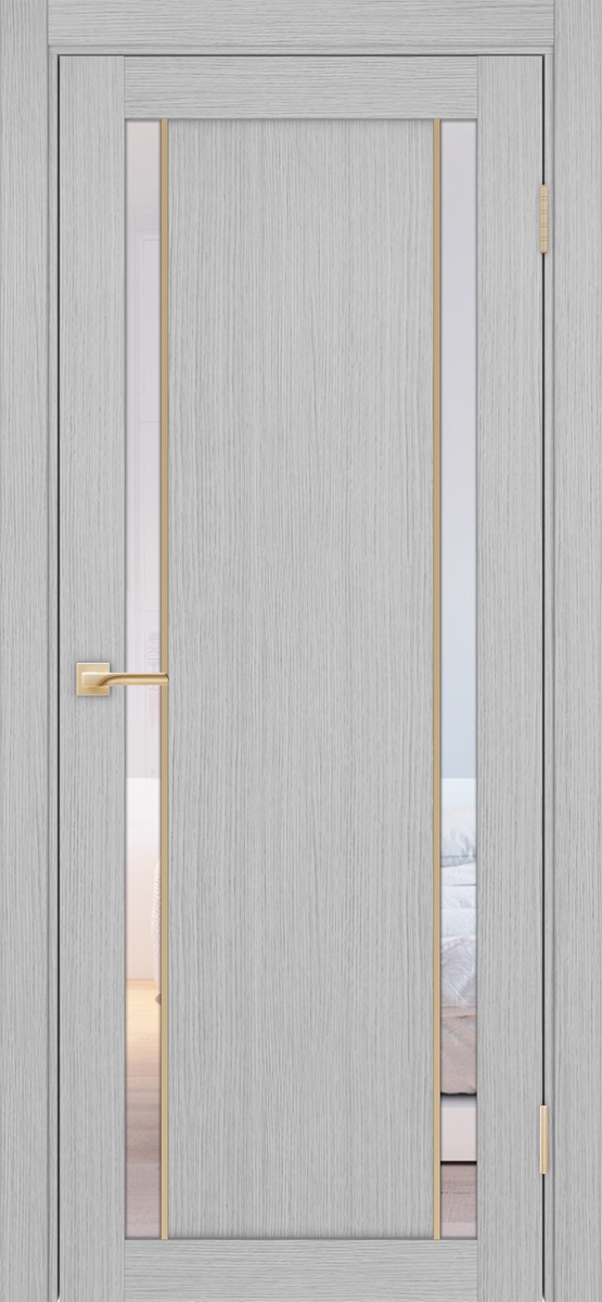 Межкомнатная дверь "Турин 522АПС.212 Молдинг Золото" от Optima porte — изображение 62