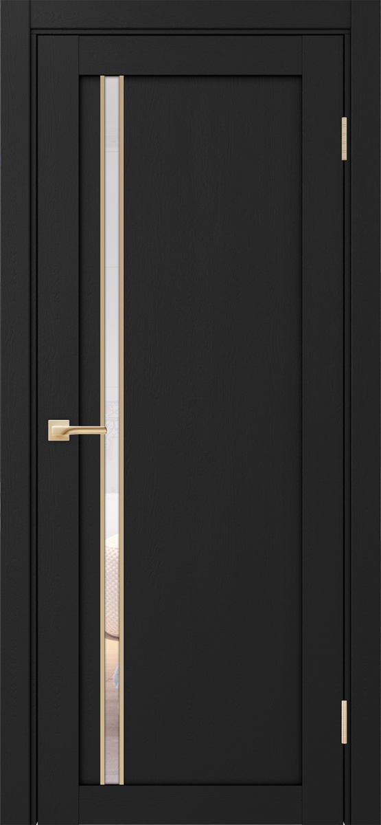 Межкомнатная дверь "Турин 527АПС.121 Молдинг Золото" от Optima porte — изображение 15