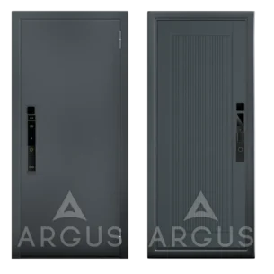 Входная дверь в квартиру Аргус "Smart V08 Букле графит Дайкири с электронным замком", 2 замка, 2 мм металл